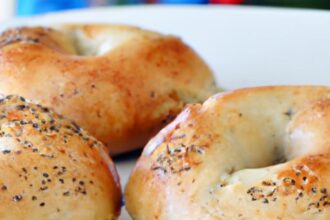 Irresistible Garlic Cream Cheese Stuffed Bagels Recipe