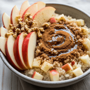 Cozy Cinnamon Apple Quinoa Porridge: Ultimate Vegan Breakfast Boost