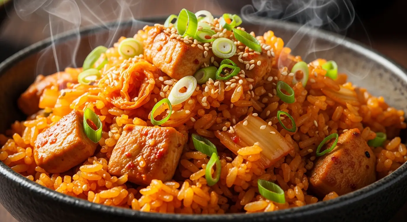 Kimchi Chicken Fried Rice: Easy Homemade Korean Recipe