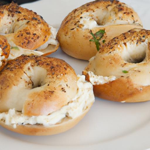 Irresistible Garlic Cream Cheese stuffed Bagels Recipe