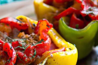 Flavor-Packed Vegan Stuffed Bell Peppers: A Colorful Delight