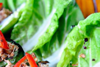 Fresh & Fiery: No-Cook Spicy Tuna Lettuce Wraps Delight