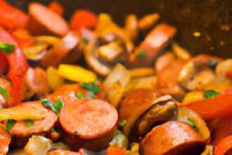 Savor Speed: Quick Sausage and Pepper Skillet Delight