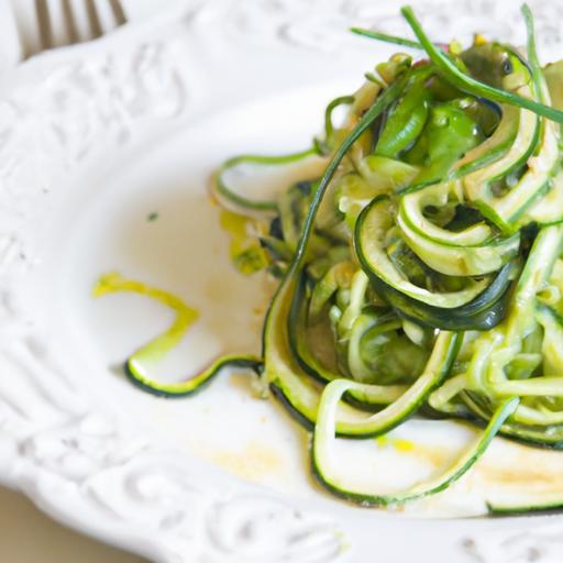 Zesty Raw Zucchini Noodles with Vibrant Homemade Pesto
