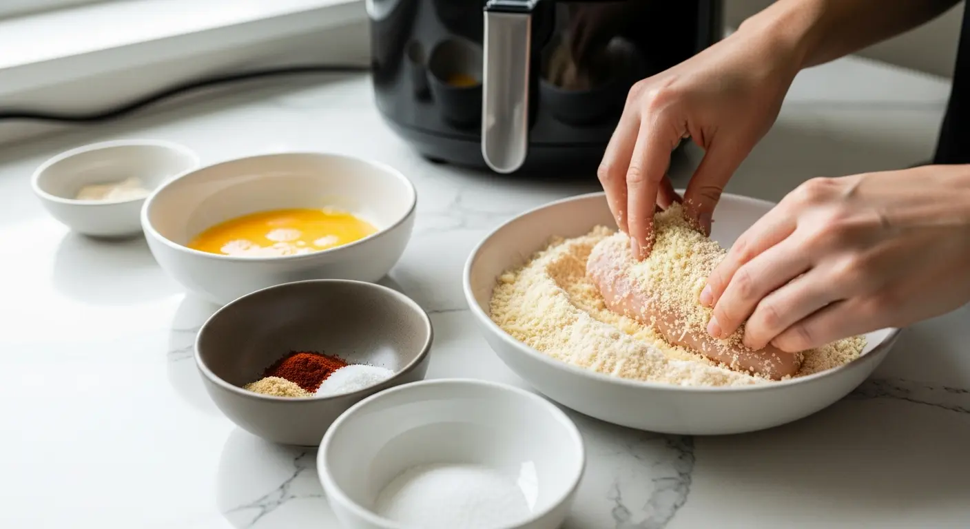 Crispy Air Fryer Keto Chicken Parmesan: Low-Carb Delight