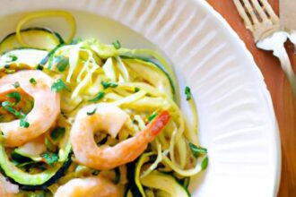 Effortless Meal Prep: Shrimp Scampi with Zucchini Noodles