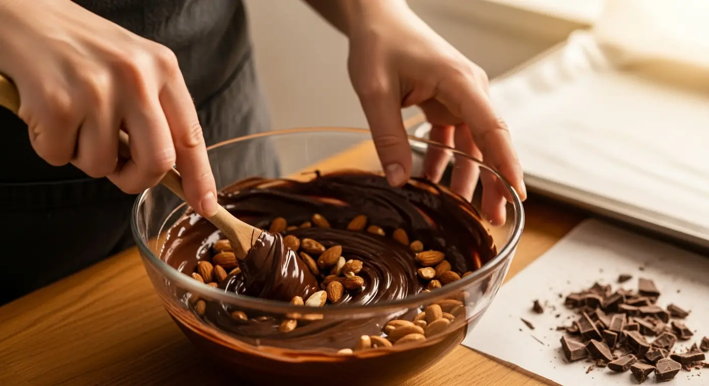 Simple & Decadent: 3-Ingredient Chocolate Almond Clusters