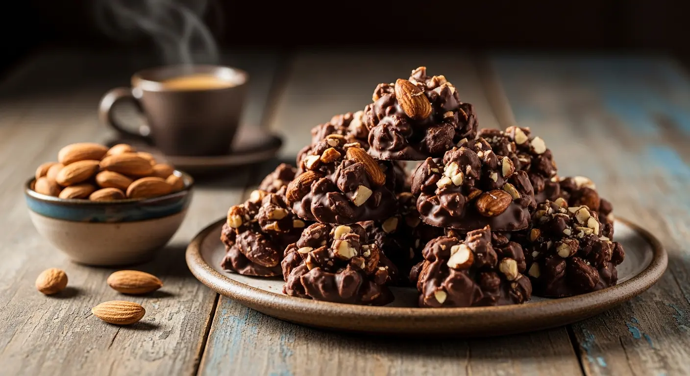 Simple & Decadent: 3-Ingredient Chocolate Almond Clusters