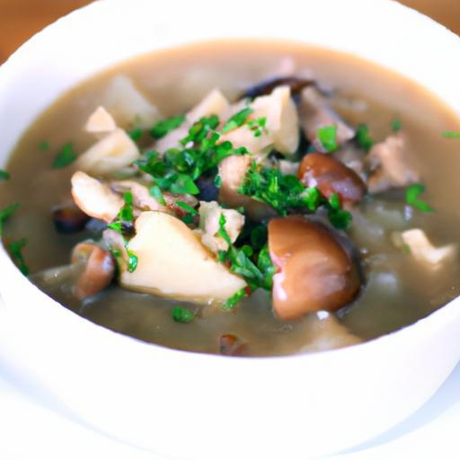Wholesome Hearty Vegan Mushroom Barley Soup Recipe