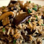 Earthy Brown Rice Pilaf with Mushrooms & Caramelized Onions