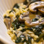 One-Pot Creamy Mushroom & Spinach Orzo: Simple & Savory