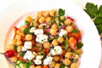 Fresh & Fast: Chickpea Couscous Salad with Feta Delight