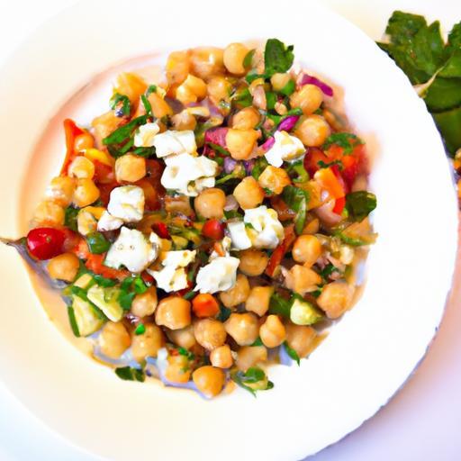 Fresh & Fast: Chickpea Couscous Salad with Feta Delight