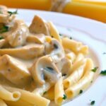 Creamy One-Pot Chicken Marsala Pasta-No Wine Needed!