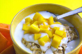 Tropical Twist: Overnight Oats with Coconut Milk & Mango