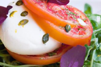 Elevate Lunch: Burrata Caprese with Tangy Tomato Confit