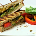Savor the Flavor: Grilled Veggie Sandwich with Fresh Pesto