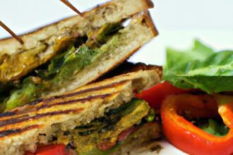 Savor the Flavor: Grilled Veggie Sandwich with Fresh Pesto