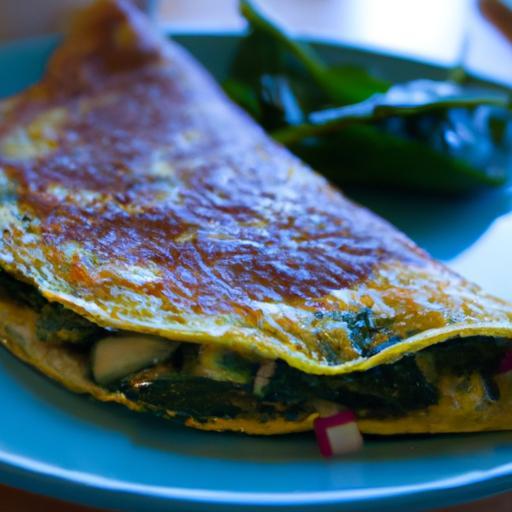 Simple & Savory: 3-Ingredient Spinach Feta Omelet Recipe