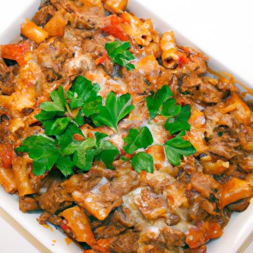 Hearty One-Pot Ground Beef & Penne Casserole Delight