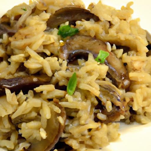 Savor the Nutty Goodness: Brown Rice Pilaf with Mushrooms & Onions
