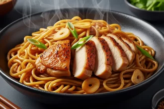 Effortless Delight: 5-Ingredient Chicken Stir-Fry Noodles Recipe
