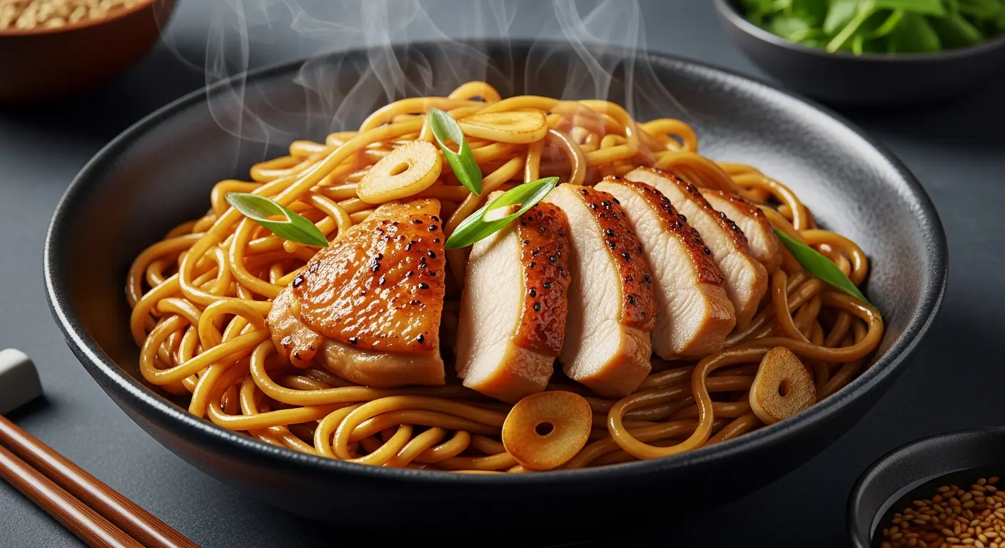 Effortless Delight: 5-Ingredient Chicken Stir-Fry Noodles Recipe