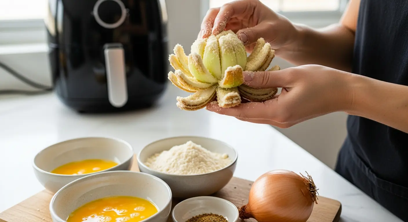 Crispy Air Fryer Keto Blooming Onion: Low-Carb Delight