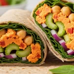 Spicy No-Cook Buffalo Chickpea Salad Wraps: Quick & Fresh