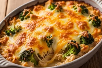 Simple & Savory: 5-Ingredient Cheesy Broccoli Chicken Bake