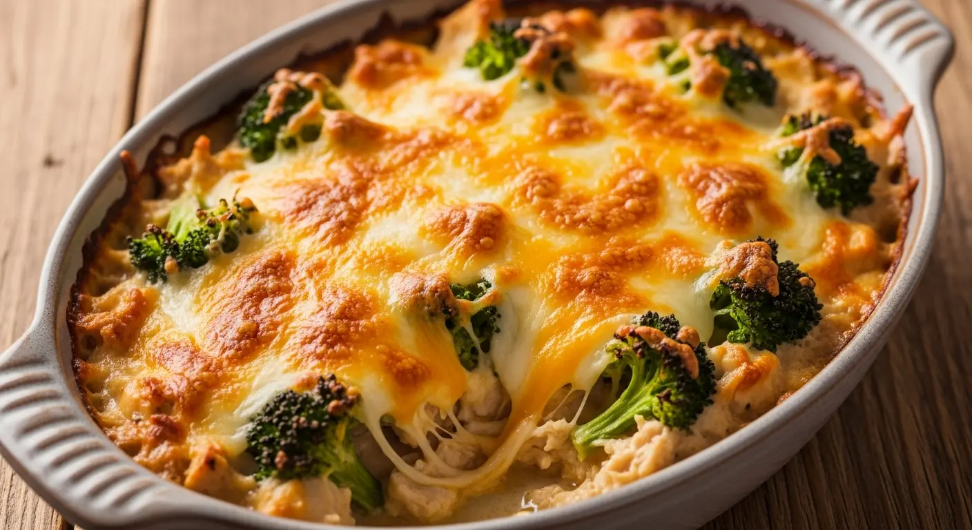 Simple & Savory: 5-Ingredient Cheesy Broccoli Chicken Bake