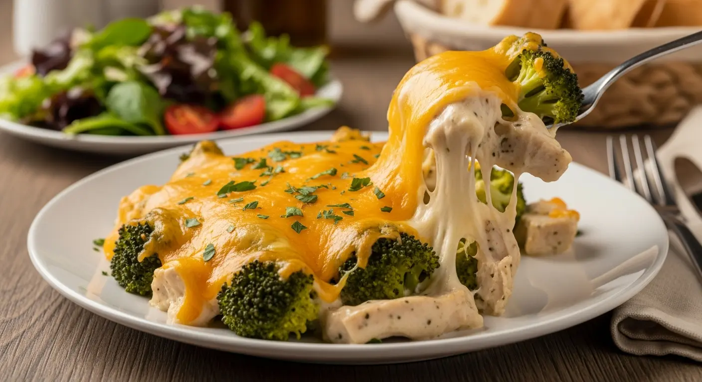 Simple & Savory: 5-Ingredient Cheesy Broccoli Chicken Bake