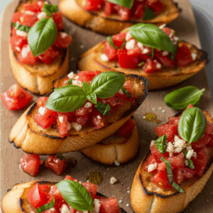 Fresh & Flavorful: Simple Tomato Basil Bruschetta Recipe