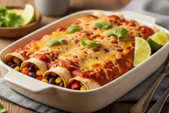 Effortless Comfort: Pantry-Friendly Vegetarian Enchiladas Recipe