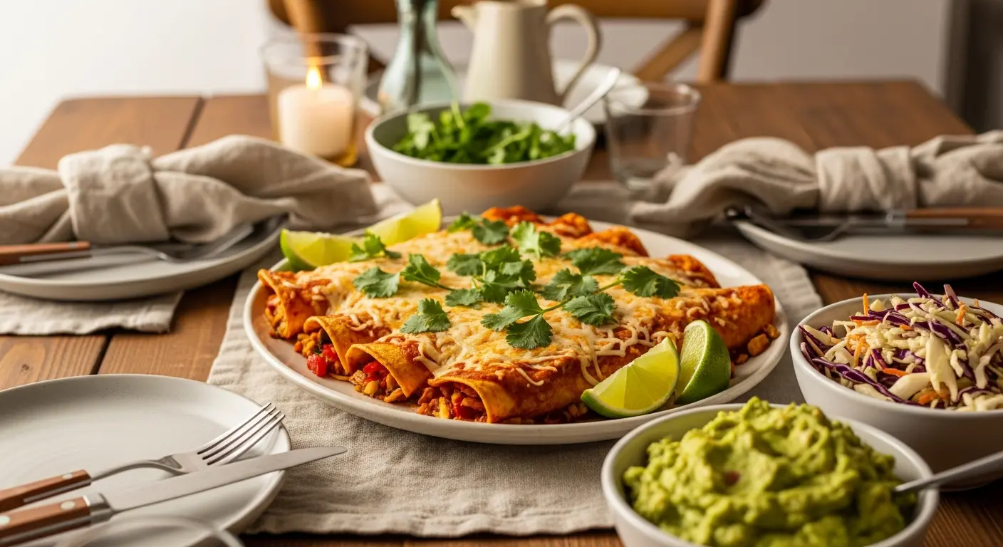 Effortless Comfort: Pantry-Friendly Vegetarian Enchiladas Recipe
