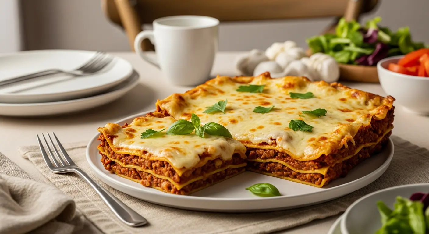 Delicious Indulgence: Hearty Low-Carb Zucchini Lasagna with Savory Ground Beef