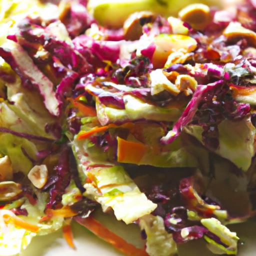 Crunchy No-Cook Veggie Slaw with Creamy peanut Dressing