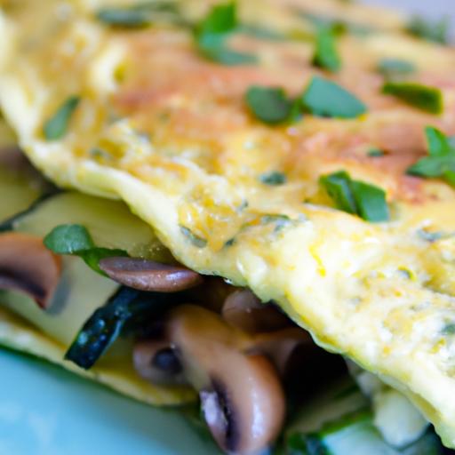 Wholesome Spinach & Mushroom Egg White Omelette Delight
