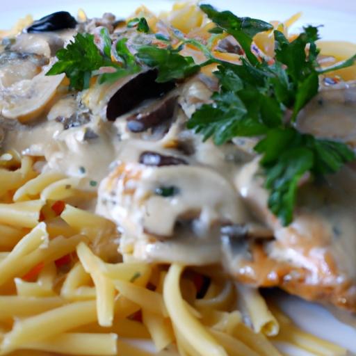 Creamy One-Pot Chicken Marsala Pasta-No Wine Needed!