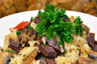 One-Pot Beef & Rice Skillet: Savory Mushroom Magic Unveiled