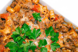 Hearty One-Pot Ground Beef & Penne Casserole Delight