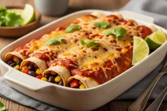 Effortless Comfort: Pantry-Friendly Vegetarian Enchiladas Recipe
