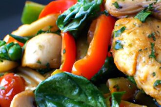 Quick & Flavorful: 15-Minute Pesto Chicken Veggie Skillet