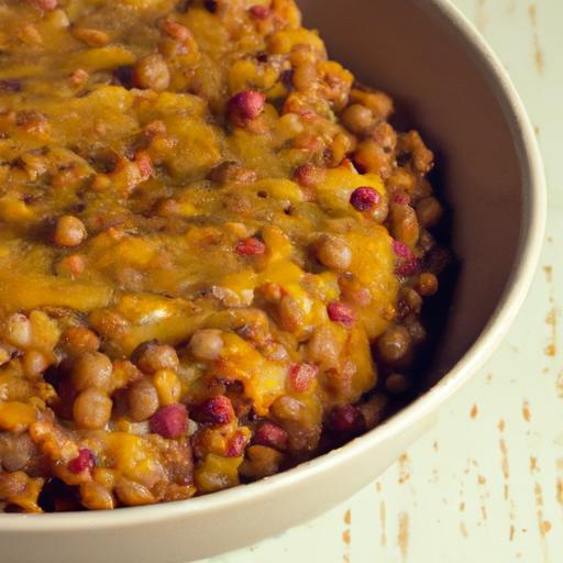 Hearty Red Lentil and Rice Casserole: Nutritious Comfort Food