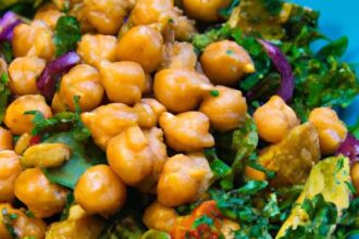 Vibrant Curry Chickpea & Kale Salad: A Nutritious Boost