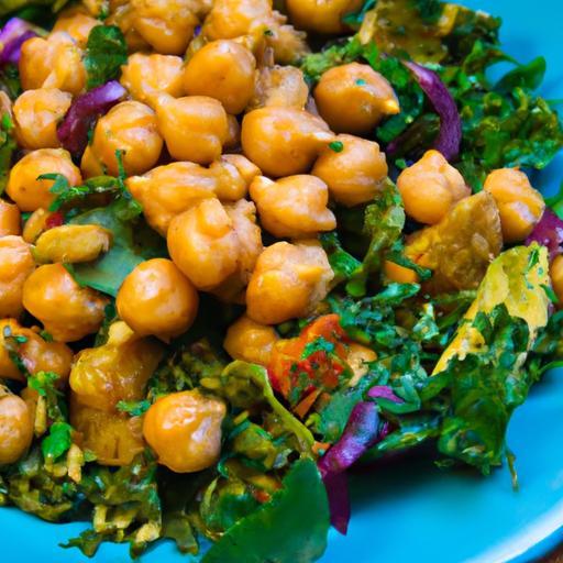 Vibrant Curry Chickpea & Kale Salad: A Nutritious Boost