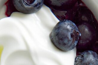Sweet Harmony: Greek Yogurt with Honey and Blueberries