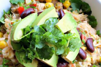 Zesty Vegan Burrito Bowl with Cilantro Lime Rice Delight