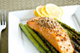 Sweet & Savory Honey Soy Glazed Salmon with Crisp Asparagus