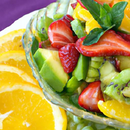 Zesty Fresh Fruit Salad with Refreshing Lime Mint Dressing